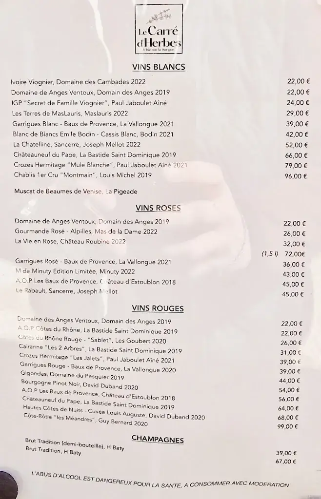 Menu_Le Carré d'Herbes_L'Isle-sur-la-Sorgue_image_1