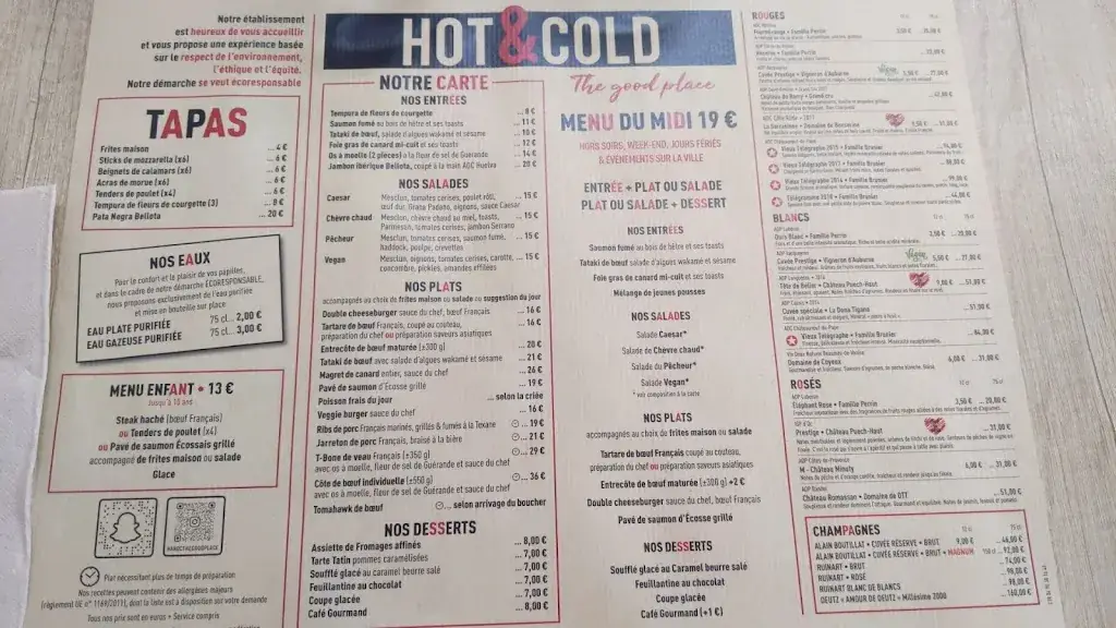Menu_HOT & COLD - Viandes grillées / Bistronomie_L'Isle-sur-la-Sorgue_image_4