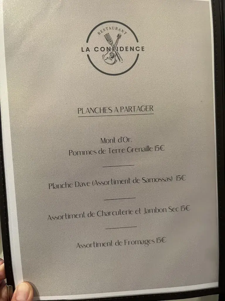 Menu_Restaurant La Confidence_L'Isle-sur-la-Sorgue_image_2