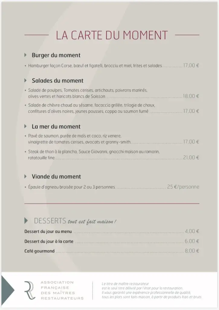 Menu_Restaurant de la cosmétique_Marseille_image_2