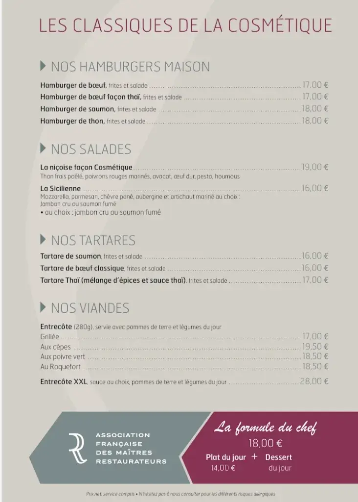 Menu_Restaurant de la cosmétique_Marseille_image_3