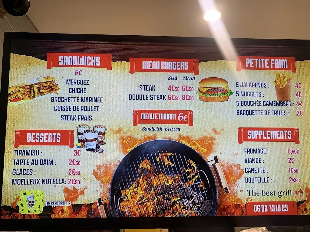 Menu_The Best Grill_Marseille_image_2