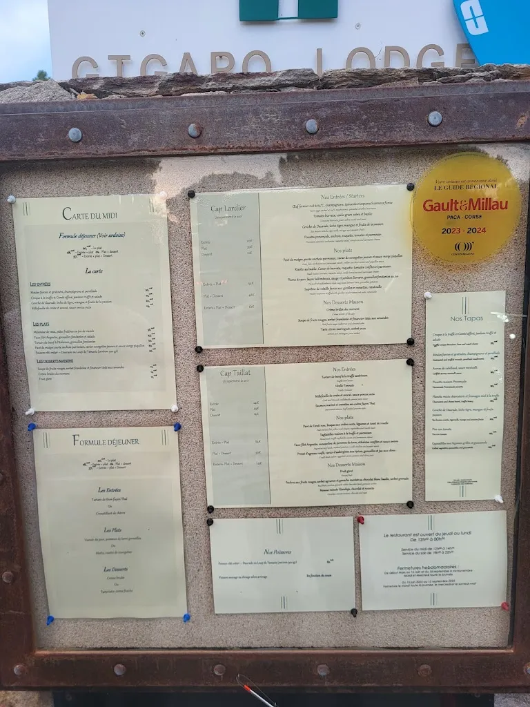 Menu_Restaurant Le Refuge - Gigaro, La Croix-Valmer_Croix-Valmer_image_1