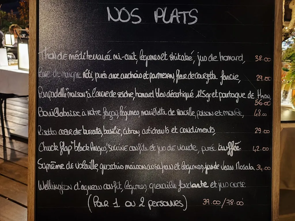 Menu_Restaurant Le Refuge - Gigaro, La Croix-Valmer_Croix-Valmer_image_2