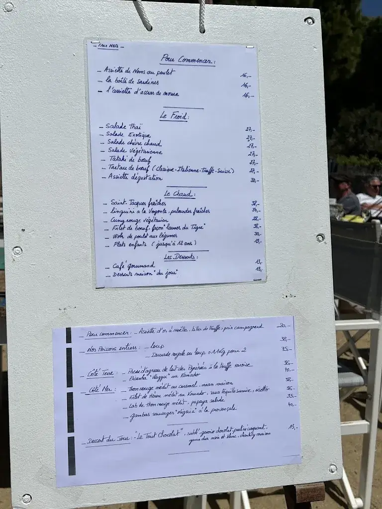 Menu_Le Ponent Plage_Croix-Valmer_image_1