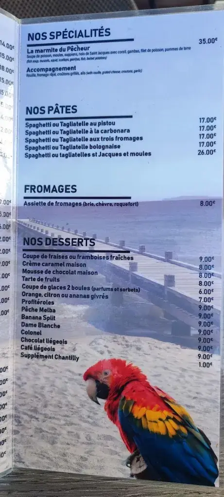 Menu_Restaurant L'Oasis_Croix-Valmer_image_4