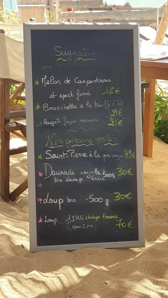 Menu_Le Filao Plage_Croix-Valmer_image_1