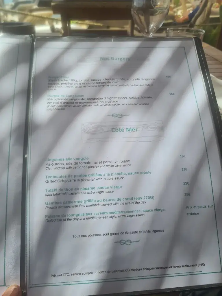 Menu_Le Filao Plage_Croix-Valmer_image_3