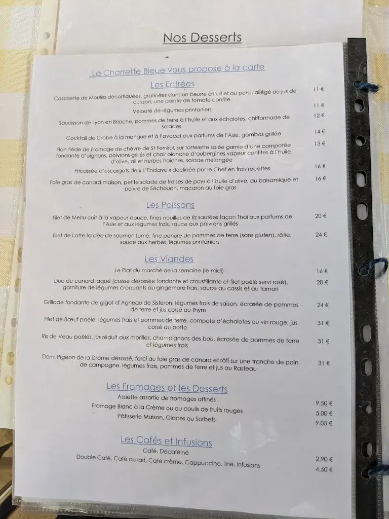 Menu_Restaurant La Charrette Bleue_Condorcet_image_4