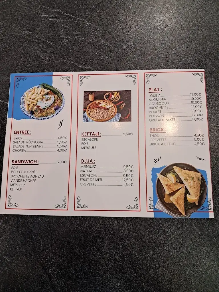 Menu_Restaurant weld el chef_Marseille_image_2