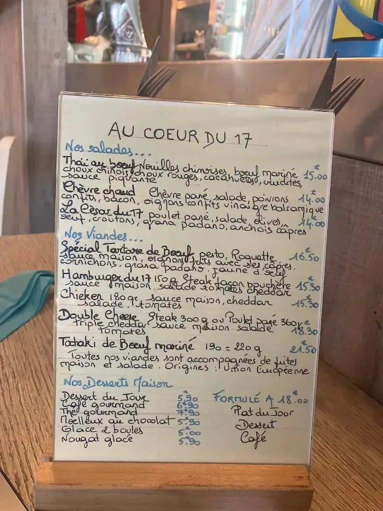 Menu_AU COEUR DU 17_Marseille_immagine_1