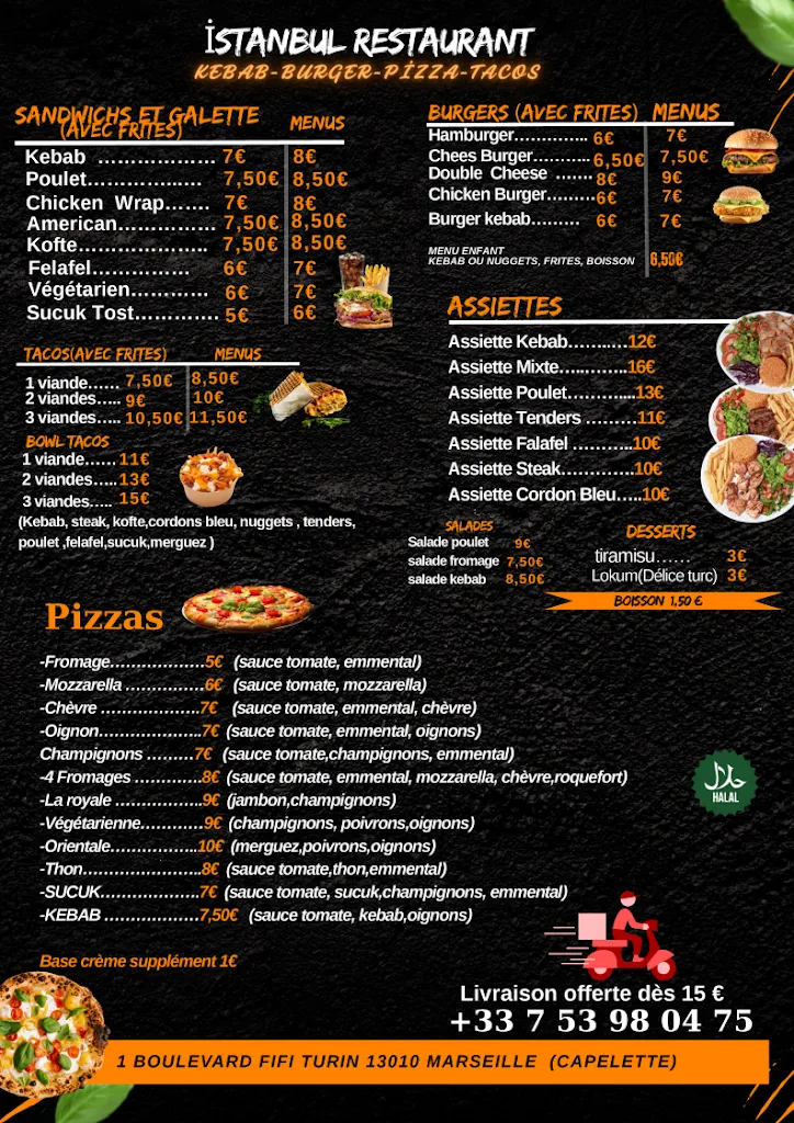 Menu_Istanbul Kebab Restaurant_Marseille_image_1