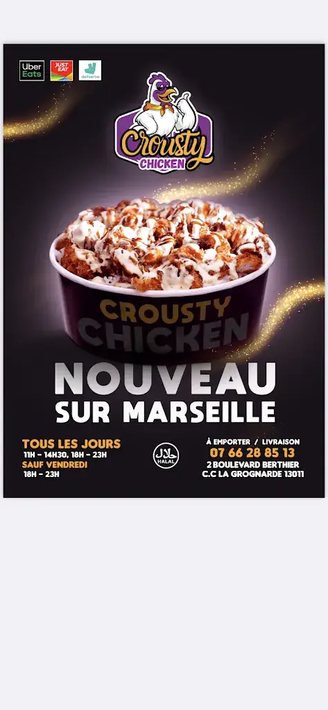 Menu_Crousty chicken la Capelette_Marseille_image_2
