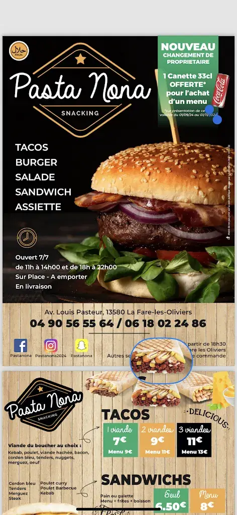 Menu_Pasta Nona_Fare-les-Oliviers_image_3