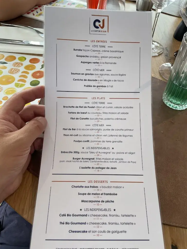 Menu_Le comptoir de Jean_Perreux-sur-Marne_image_3