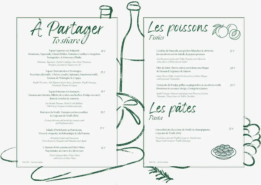 Menu_L'Auberge Provençale - Restaurant - Cave à Vin - Cave à Manger_Colle-sur-Loup_immagine_1