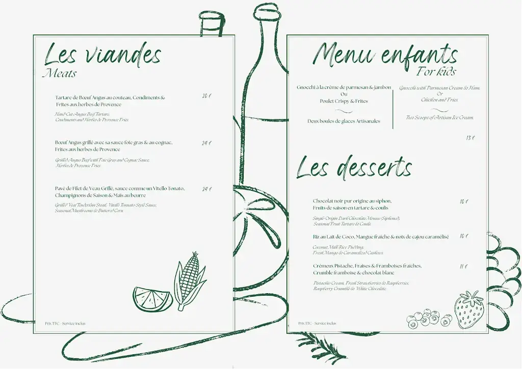 Menu_L'Auberge Provençale - Restaurant - Cave à Vin - Cave à Manger_Colle-sur-Loup_immagine_2