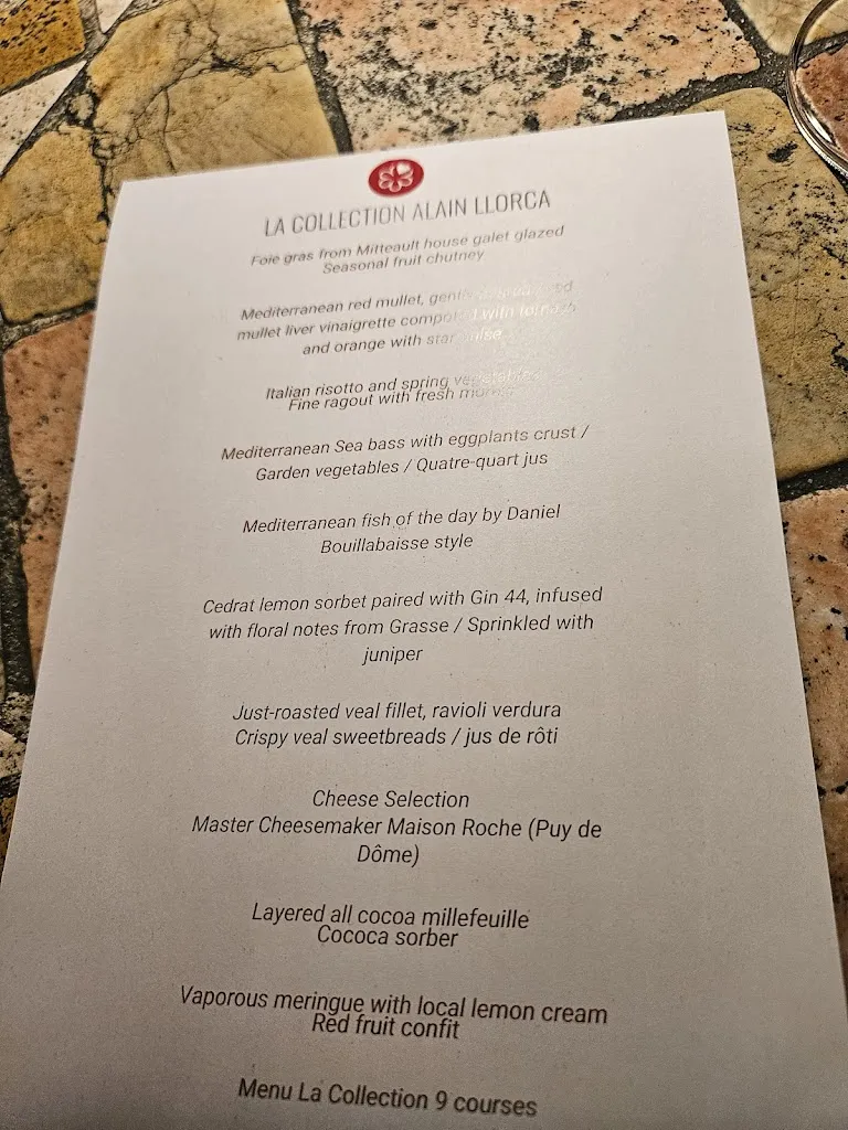 Menu_Restaurant @ Alain llorca_Colle-sur-Loup_imagen_1