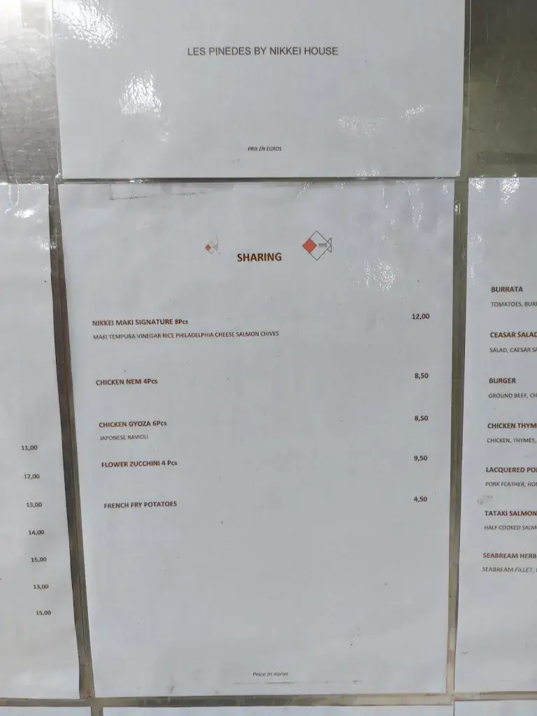 Menu_Restaurant Les Pinèdes 