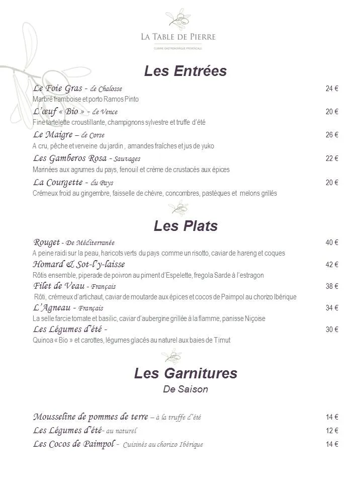 Menu_La Table de Pierre_Saint-Paul-de-Vence_image_2