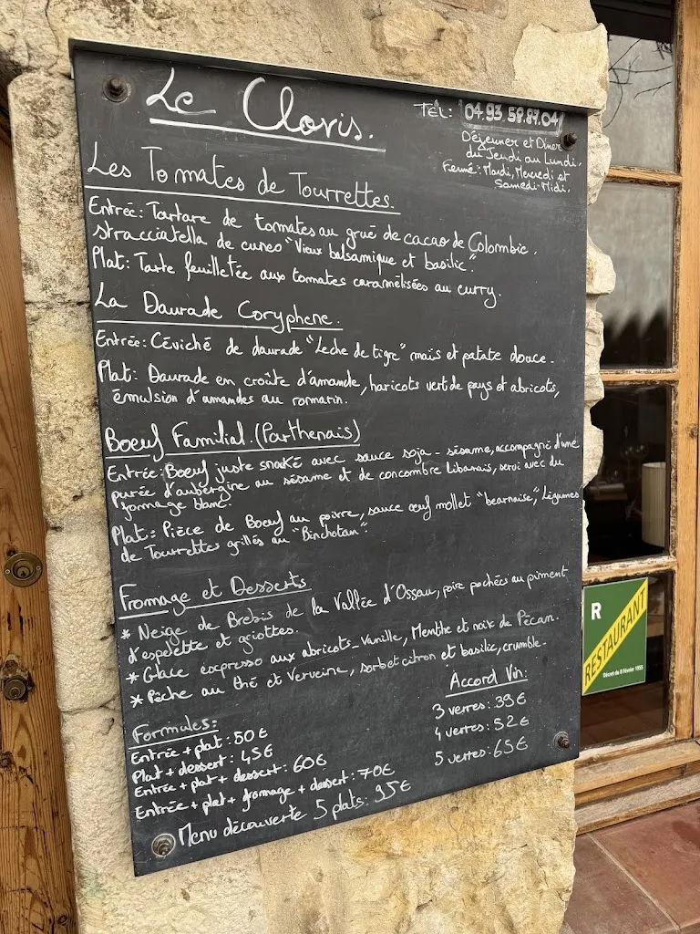 Menu_Bistrot Gourmand Clovis_Tourrettes-sur-Loup_image_1