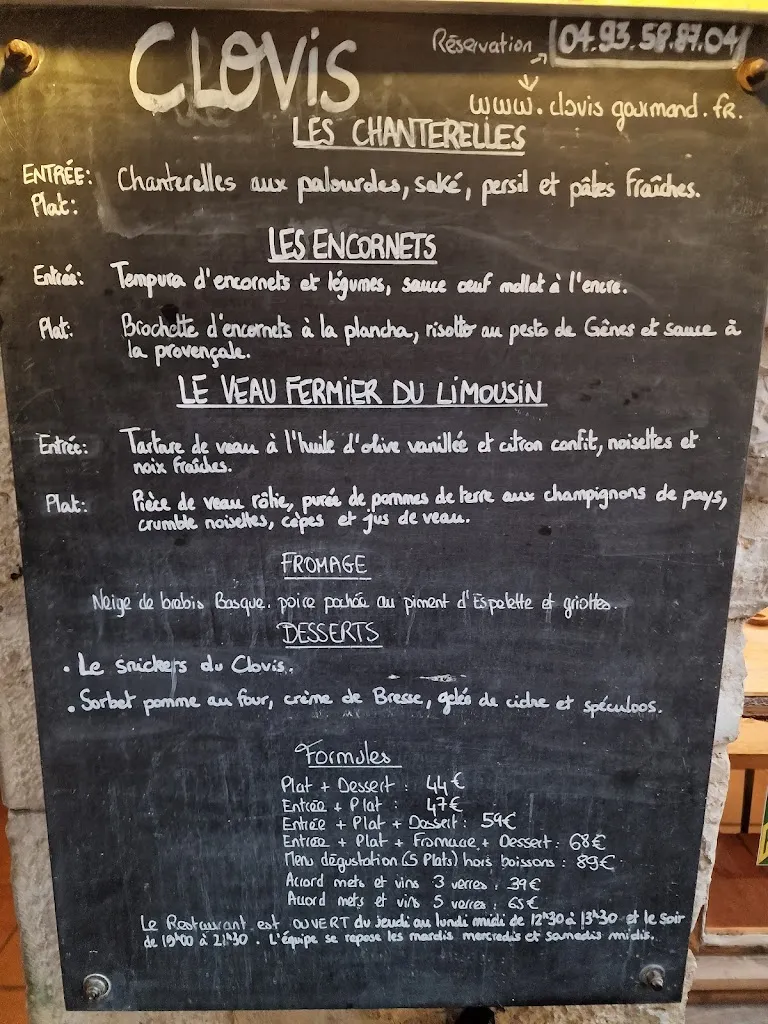 Menu_Bistrot Gourmand Clovis_Tourrettes-sur-Loup_image_2