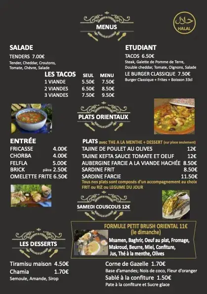 Menu_Les Saveurs Du Maghreb_Marseille_image_1