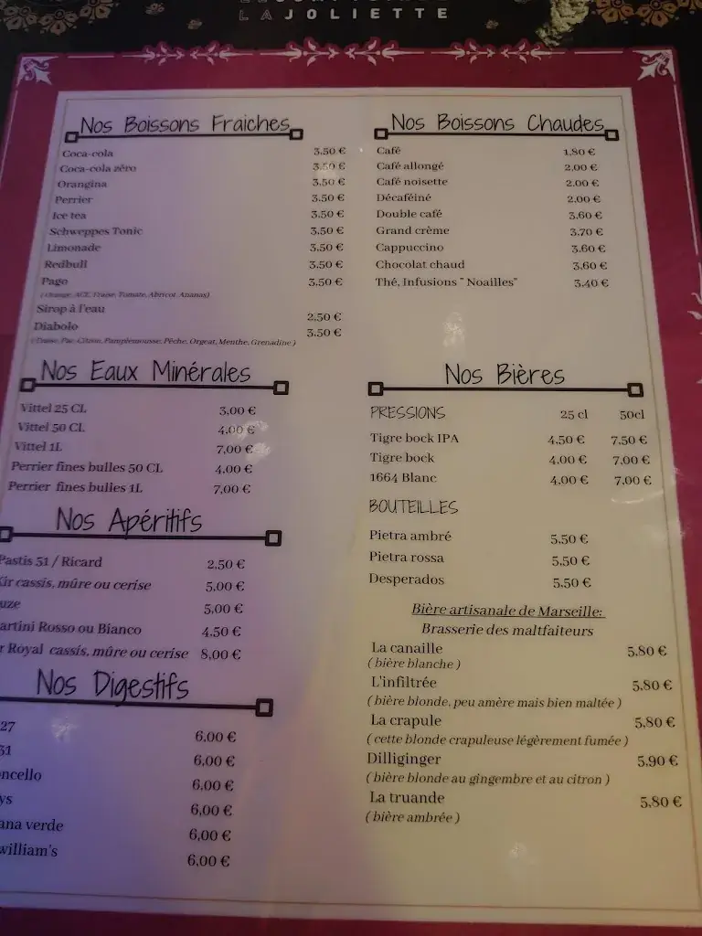 Menu_Le Comptoir de la Joliette_Marseille_image_3