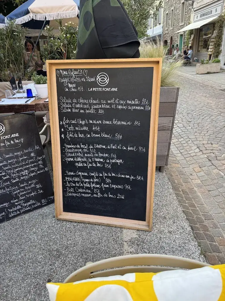 Menu_Restaurant La Petite Fontaine_Garde-Freinet_image_1