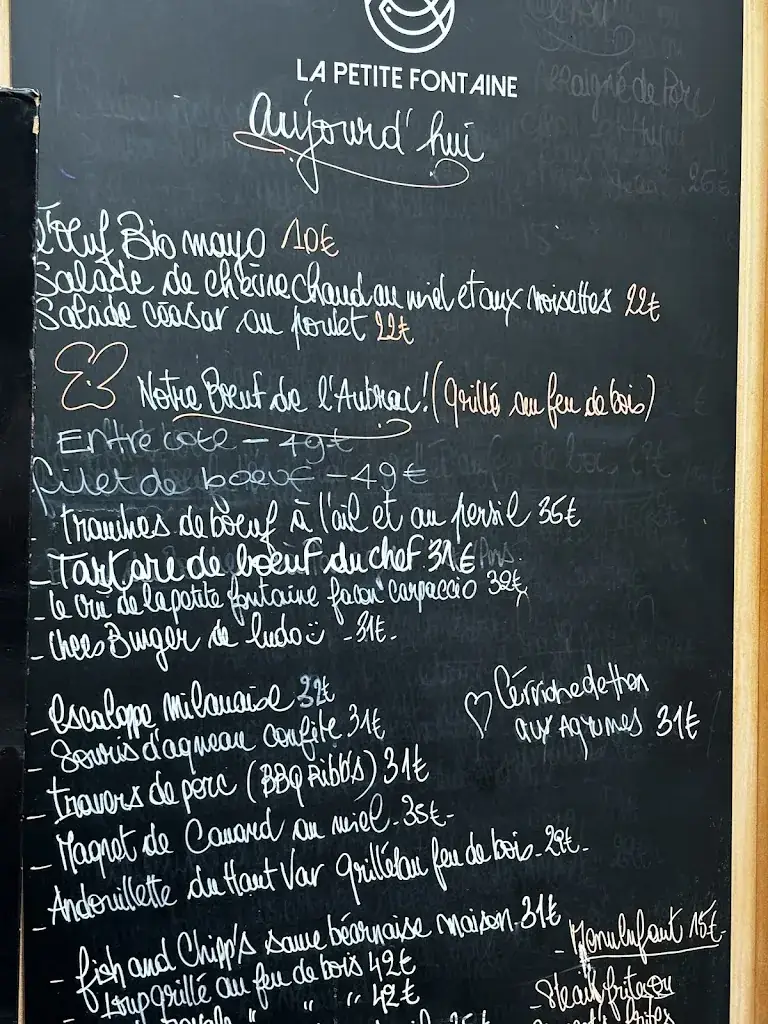 Menu_Restaurant La Petite Fontaine_Garde-Freinet_image_2