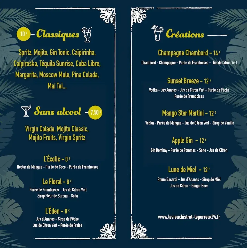 Menü_Le Vieux Bistrot - Restaurant au Perreux sur Marne 94_Perreux-sur-Marne_Bild_2