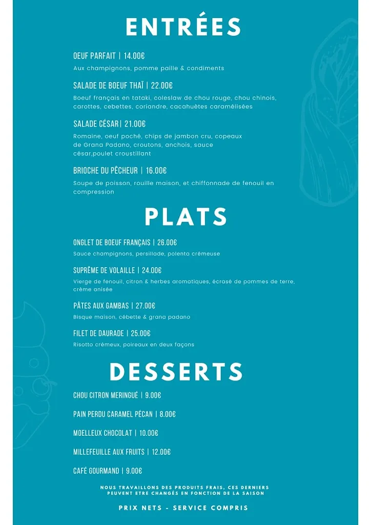 Menu_Moma Restaurant - Golf de Valgarde_Garde_image_1