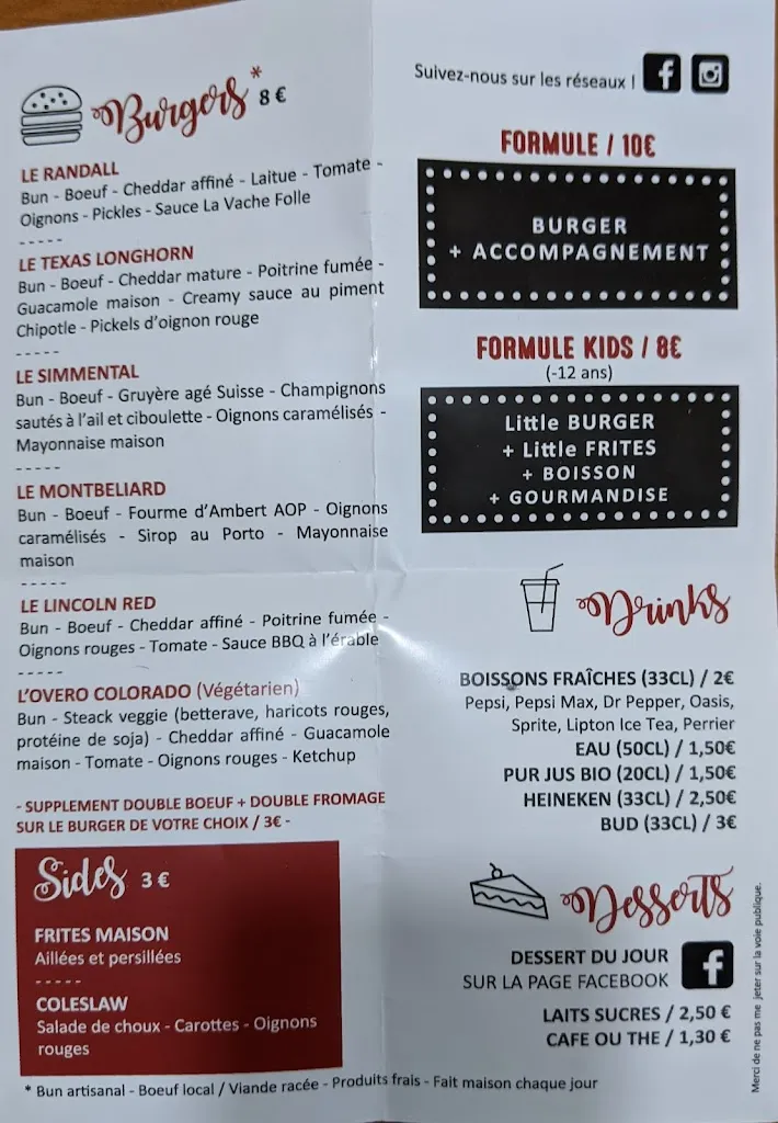 Menu_La Vache Folle Foodtruck_Garde_image_2