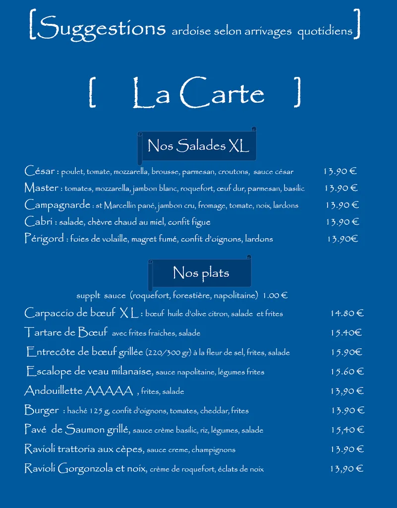 Menu_Restaurant LE MASTER CAFE_Marseille_image_1