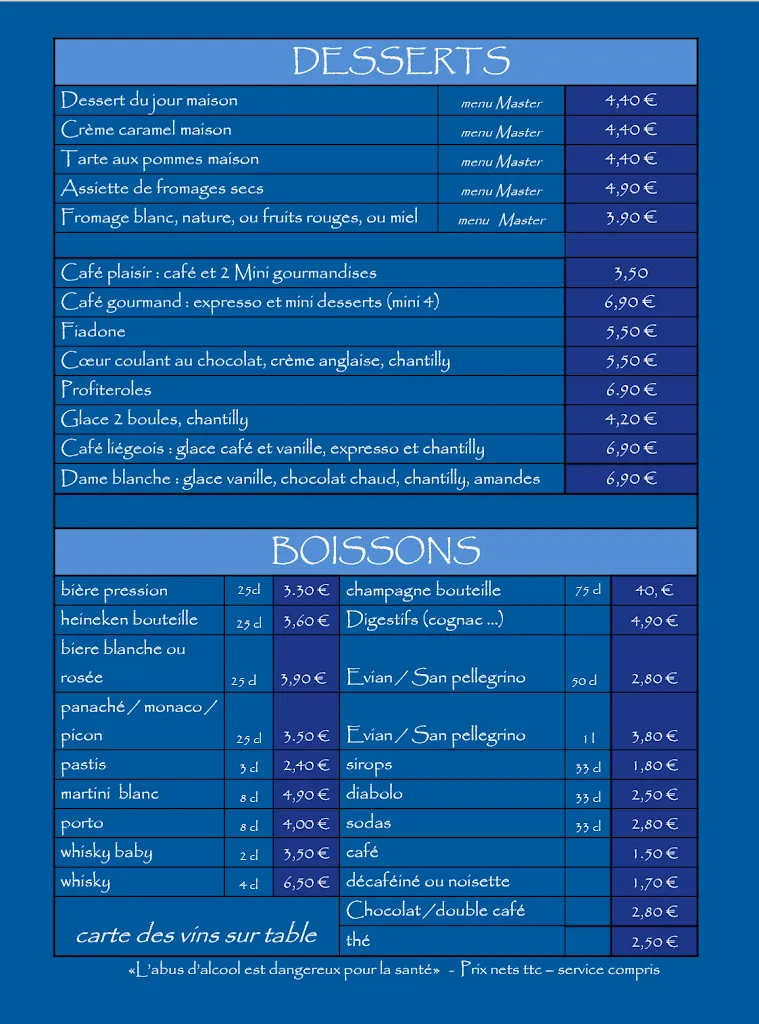 Menu_Restaurant LE MASTER CAFE_Marseille_image_3