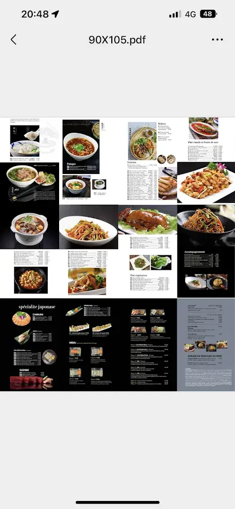 Menu_Restaurant Le Pacifique La Pomme 金蕟楼 特色中餐_Marseille_image_4