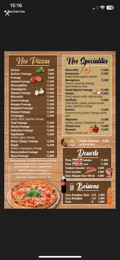 La Vieille Pelle. Pizzeria_Marseille_menu_image_1
