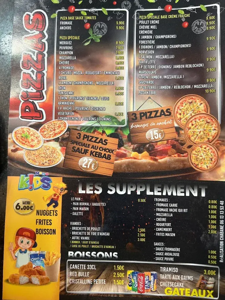 Snack/GRILLADE DE LA POMME. (Halal)Pizzas au feu de bois. restaurant in Marseille