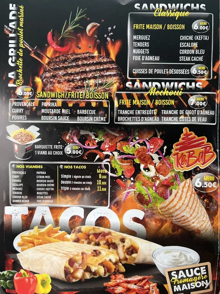 Menu_Snack/GRILLADE DE LA POMME. (Halal)Pizzas au feu de bois._Marseille_image_2