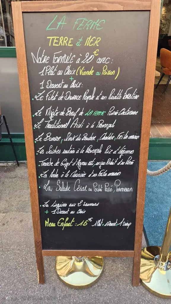 Menu_La ferme , terre & mer_Marseille_image_3
