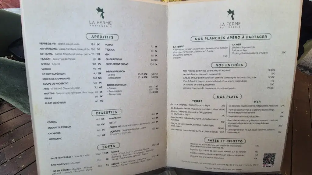 Menu_La ferme , terre & mer_Marseille_image_4