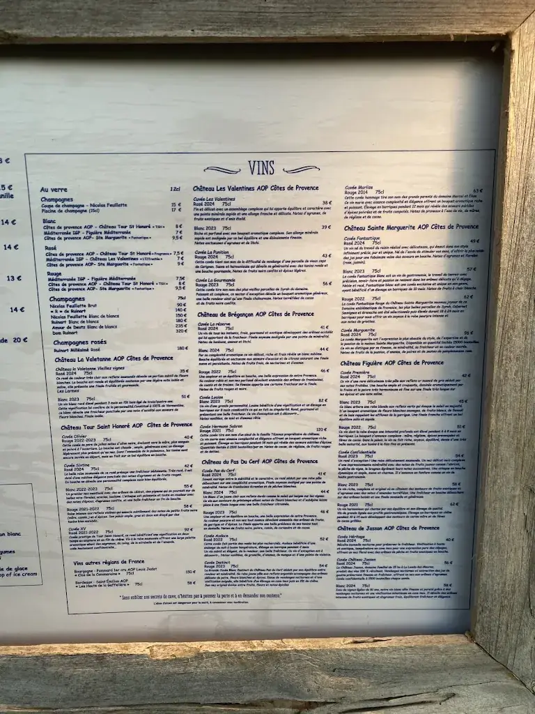 Menu_Restaurant L'Hemingway_Londe-les-Maures_image_3