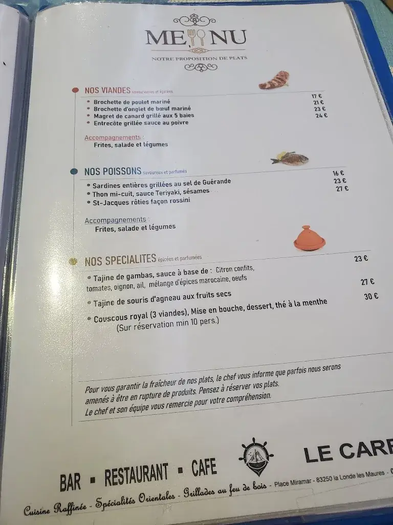 Menu_Le Carré du port_Londe-les-Maures_image_2
