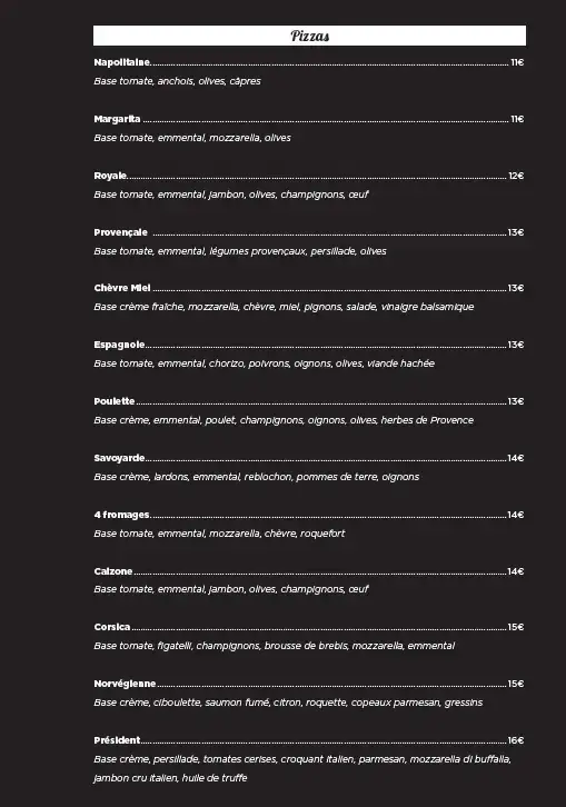 Menu_Le Président_Londe-les-Maures_image_3