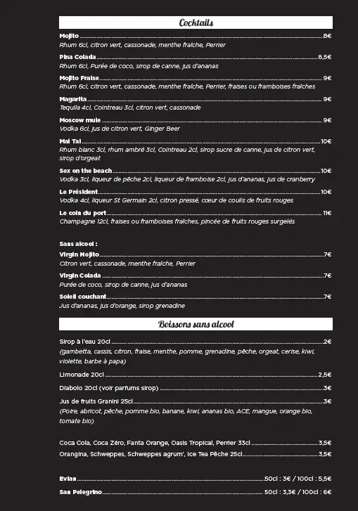 Menu_Le Président_Londe-les-Maures_image_4