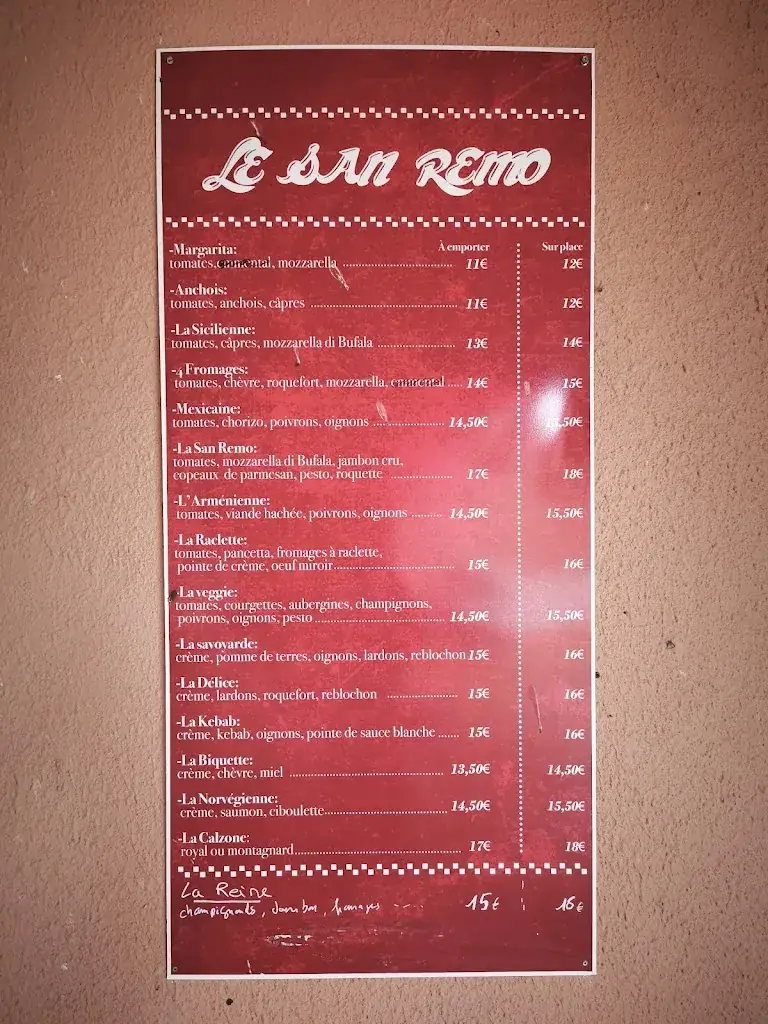 Menu_Le San Remo Pizzeria_Londe-les-Maures_image_1