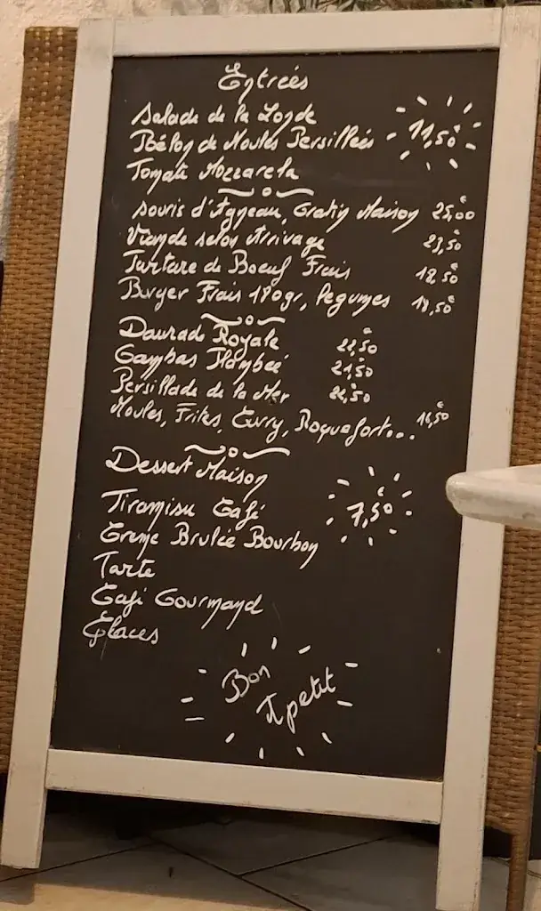 Menu_Restaurant la BAIE_Londe-les-Maures_image_1