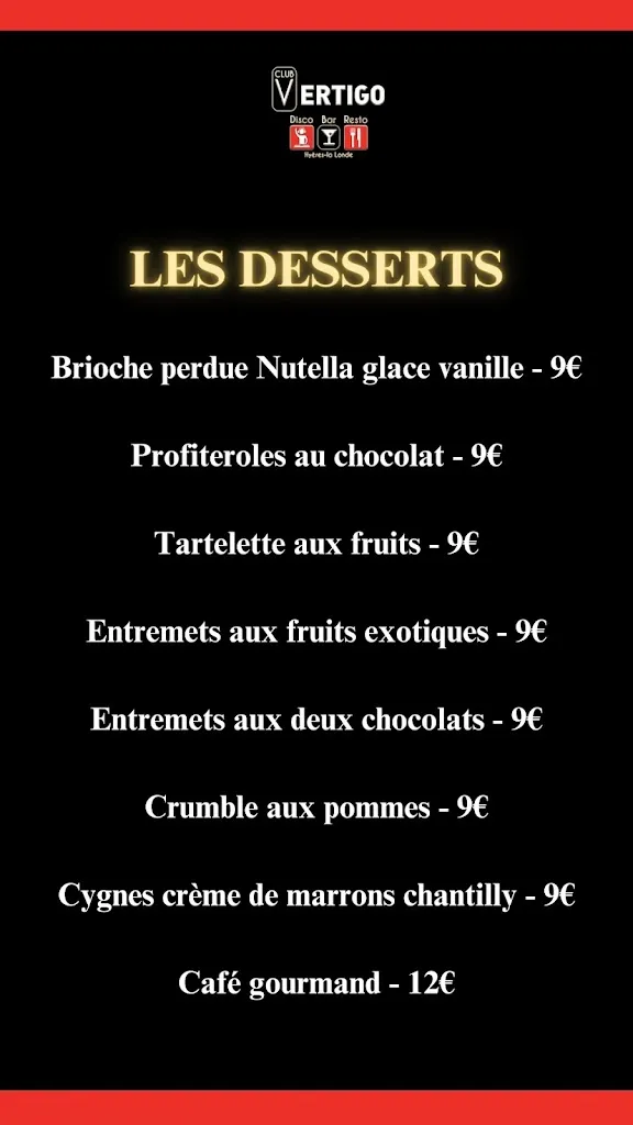 Menu_Le Vertigo Restaurant - Club_Londe-les-Maures_image_2