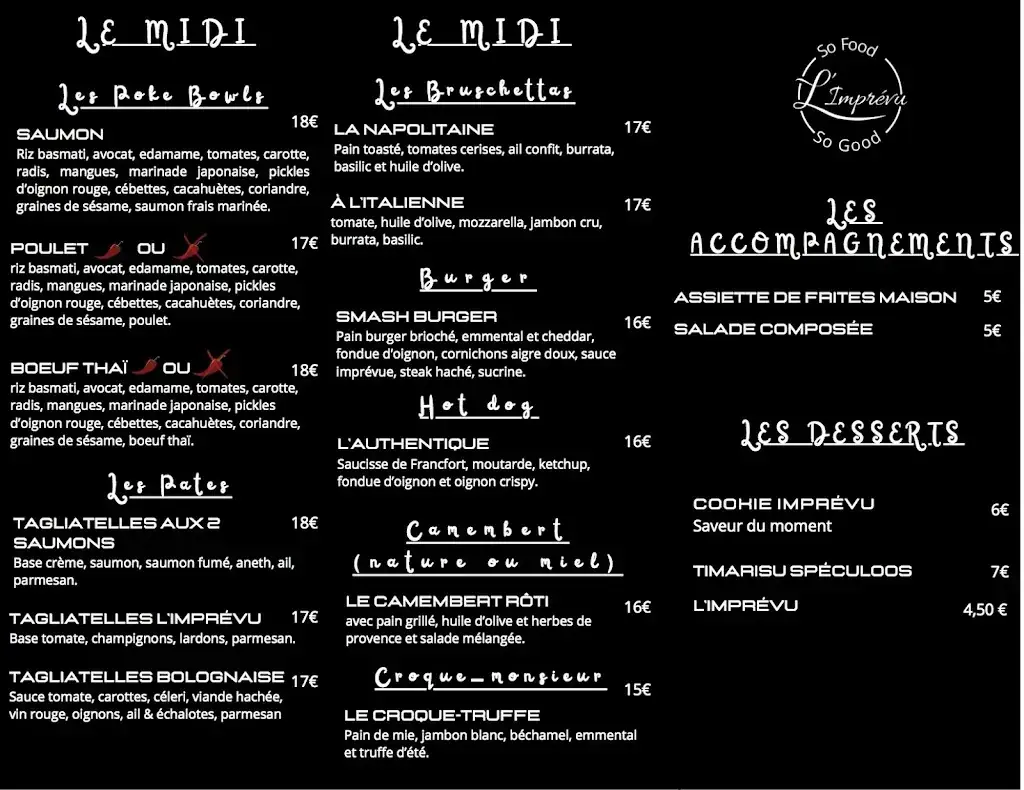 Menu_L'Imprévu_Londe-les-Maures_image_1