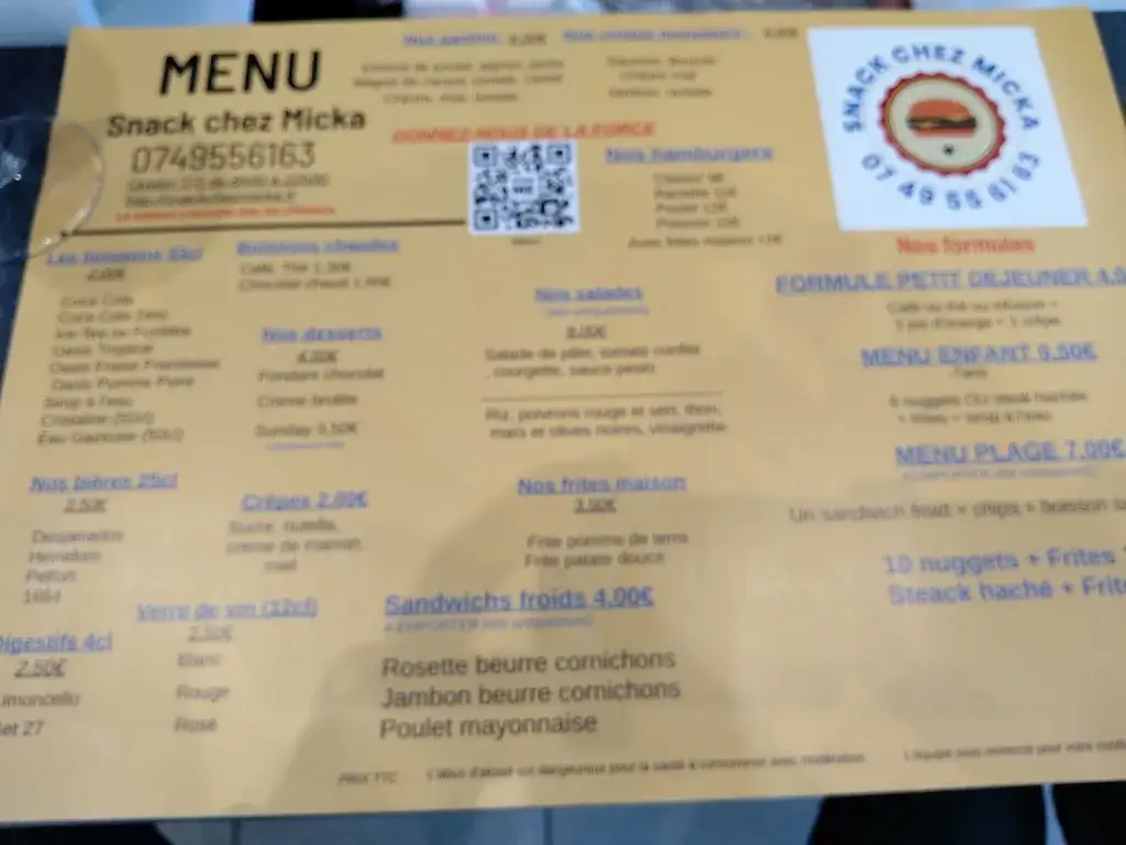 Menu_SNACK CHEZ MICKA_Londe-les-Maures_image_4